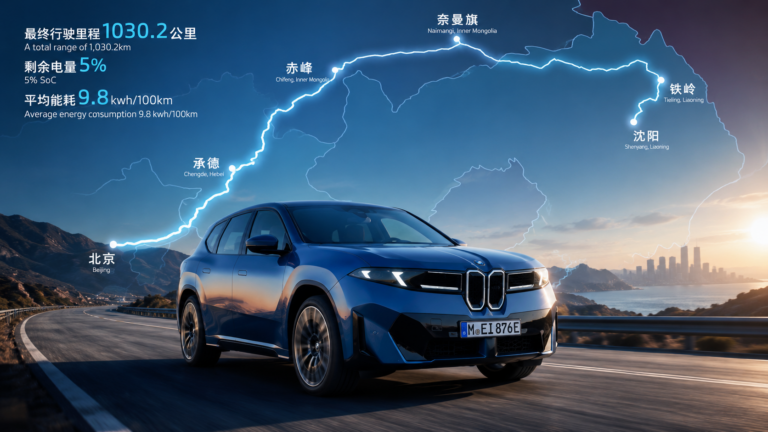 BMW iX3 Menzil Rekoru: Tek Şarjla 1.030 Km